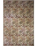 9'0x12'1 Chobi Ziegler Area Rug made using Vegetable dyes with Wool Pile - Floral Design | Hand-Knotted in White