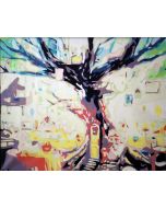 The Outstanding Marvel: "The Tree of Life" in Opulent White, Beige & Black, Brushwork in 16x20(in) Acrylic on Canvas painting, Conceptual & Impressionism / Everyday Life Art, pal18