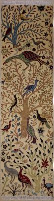 2'7x10'4 Pak Persian High Quality Area Rug with Wool Pile - Pictorial Hunting Shikargah Design 