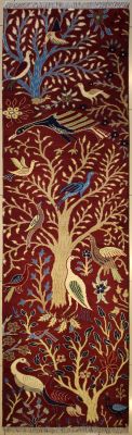2'7x9'10 Pak Persian High Quality Area Rug with Wool Pile - Pictorial Hunting Shikargah Design 