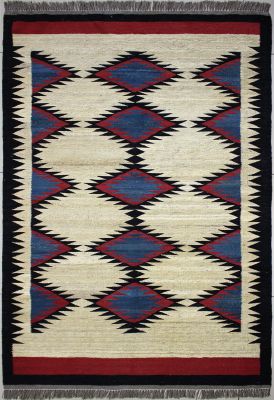 4'2"x6'1" Lustrous Diamond Gabbeh Rug in Opulent Organic Dyed Multi-colors, New 4x6 Wool Kilim Excellence, Flatweave Contemporary Rug, qw22