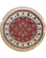 5'0x5'1 Pak Persian High Quality Area Rug with Wool Pile - Floral Design | Hand-Knotted in Purple