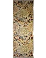 2'1x8'5 Chobi Ziegler Area Rug made using Vegetable dyes with Wool Pile - Floral Design | Hand-Knotted in White