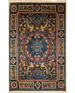 5'7x8'0 Chobi Ziegler Area Rug made using Vegetable dyes with Wool Pile - Pictorial Hunting Shikargah Design 