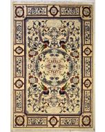5'7x8'2 Chobi Ziegler Area Rug made using Vegetable dyes with Wool Pile - Pictorial Hunting Shikargah Design 