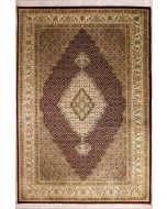 7'1x10'6 Pak Persian High Quality Area Rug with Wool Pile - Floral Medallion Design | Hand-Knotted in Red