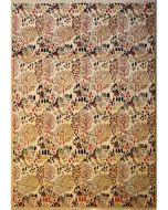 8'0x9'11 Chobi Ziegler Area Rug made using Vegetable dyes with Wool Pile - Floral Design | Hand-Knotted in White