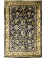 9'0x13'3 Chobi Ziegler Area Rug made using Vegetable dyes with Wool Pile - Floral Design | Hand-Knotted in Grey