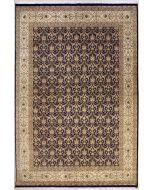 10'0x14'1 Pak Persian High Quality Area Rug with Silk & Wool Pile - Floral Paisley Design | Hand-Knotted in Blue